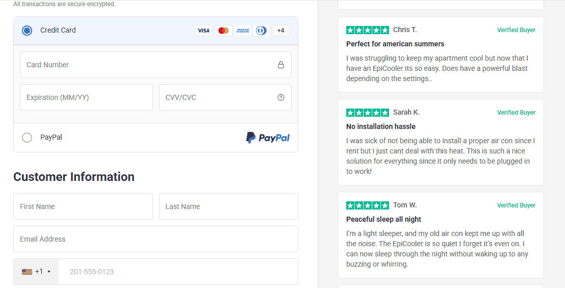 EpiCooler-checkout-page